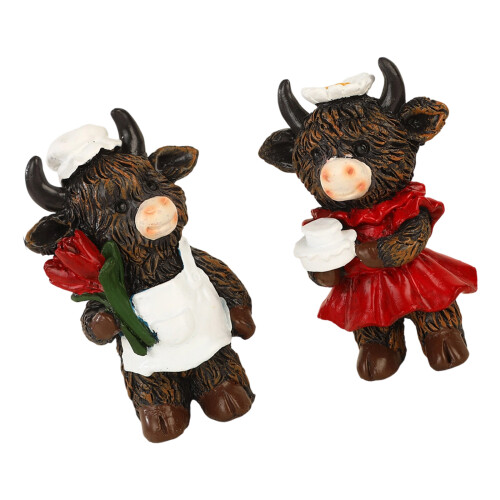 Highlands-Kuh-Figuren, schottische Highlands-Kuh-Statue,