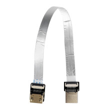 HDMI Male To Male Cable For FPV Systems, Soft Flexible Build With 90 Degree Down Angled Design Compatible With Brushless Gimbal Applications