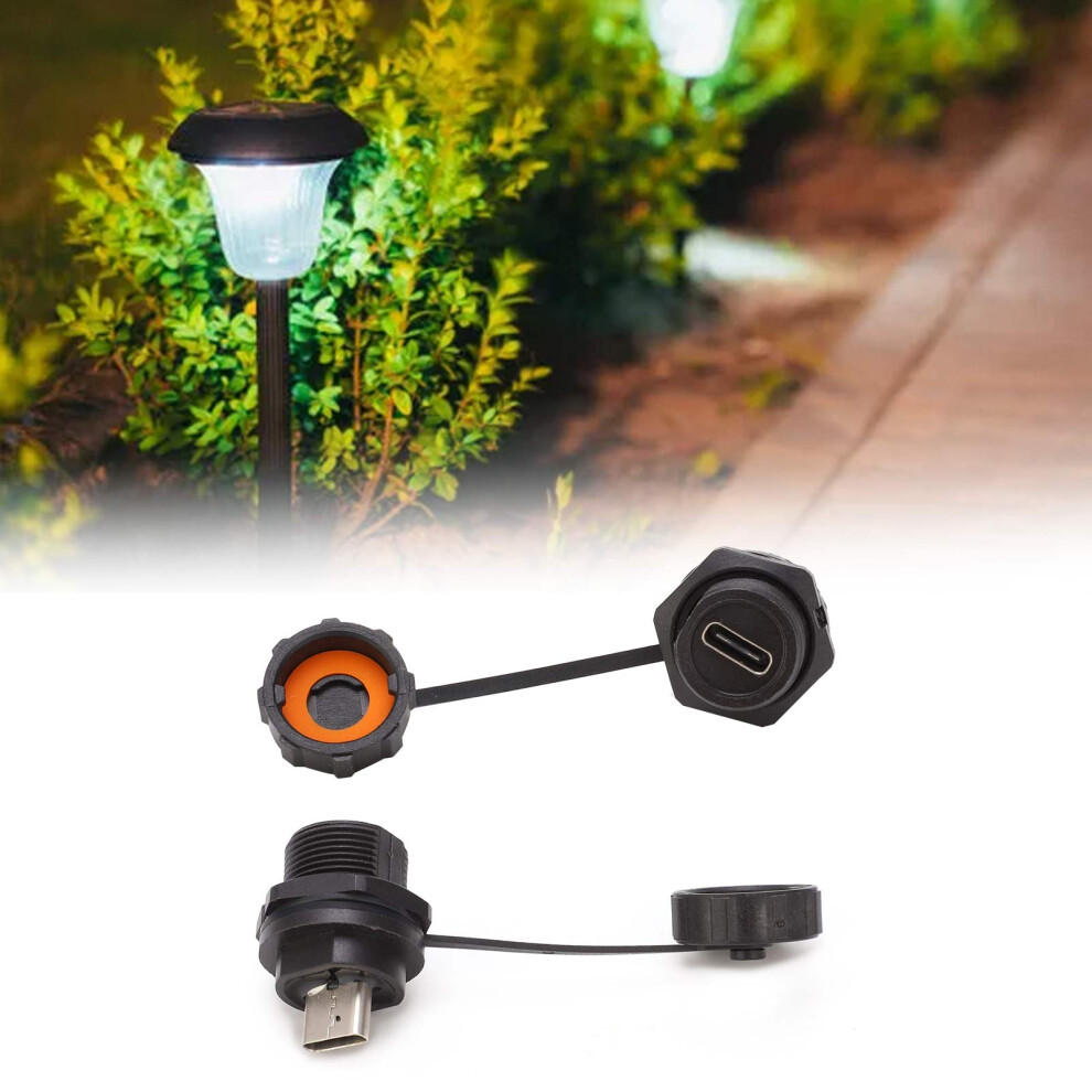 Waterproof Usb Connector Threaded Female Panel Mount Ip67 1.5A 5/8In-27Uns 8051378497390