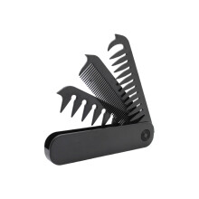 Folding Hair Comb with Wide and Fine Teeth, Foldable Pocket Travel Comb for Men Gym and Commuting