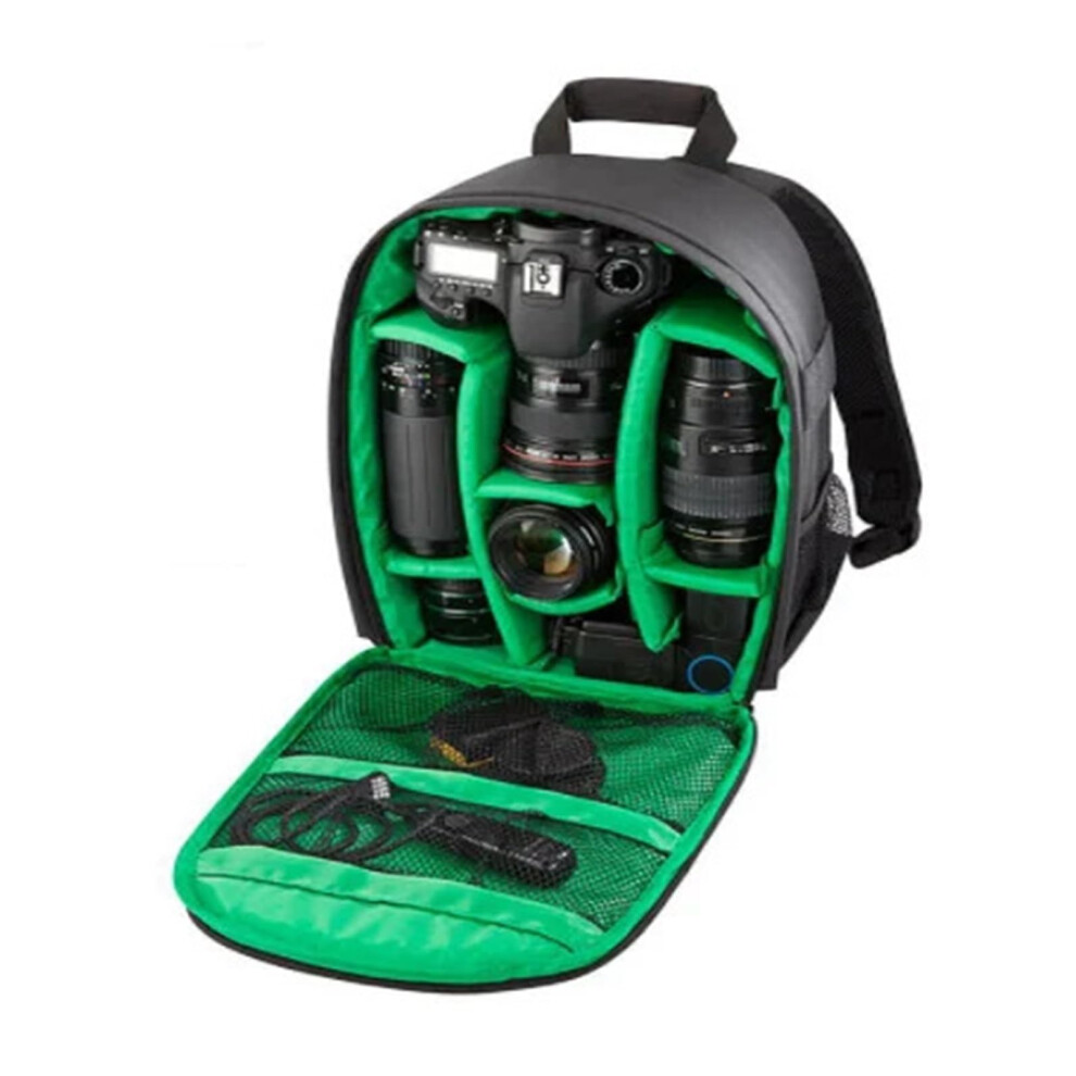Multifunctional Outdoor Camera Backpack Waterproof Dslr Case For Photo And Video Green 9094768749623