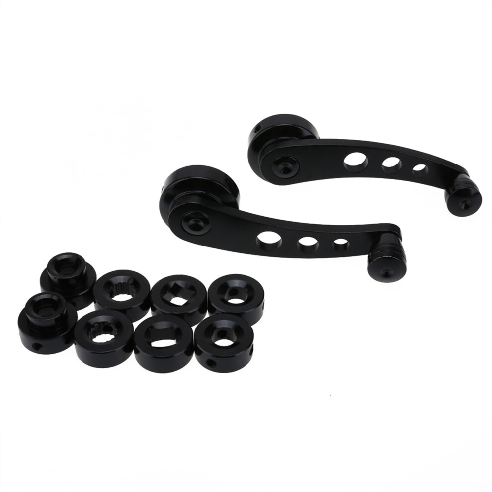 Universal Car Window Crank Handle Aluminum Alloy Manual Winder Replacement Kit Black 9094768749630