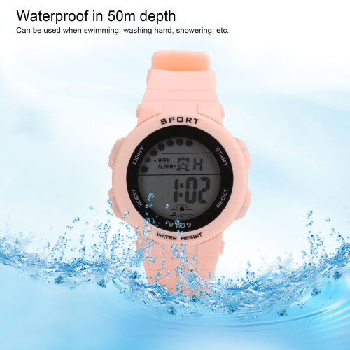 Elegant 9109 Pink Kids Watch - Waterproof & Multi-Functionality 2