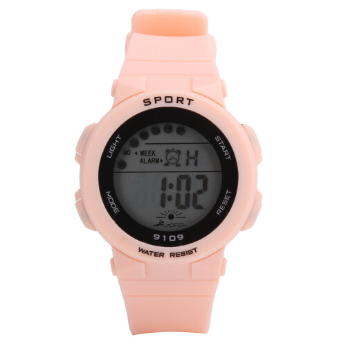 Elegant 9109 Pink Kids Watch - Waterproof & Multi-Functionality 1