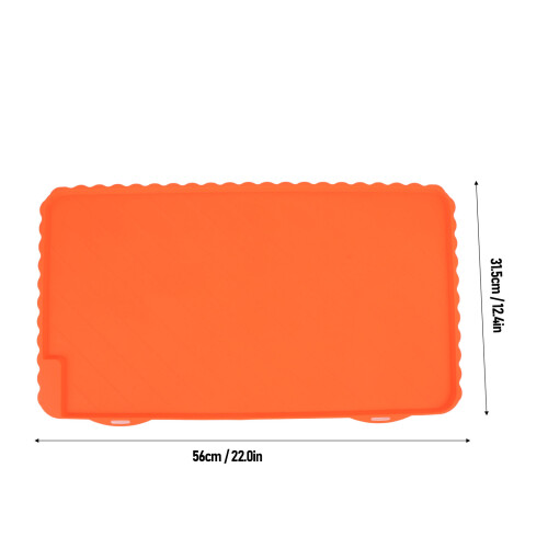 Orange XL Silicone Griddle Mat Reusable Non-Stick Cover Protector Kitchen 1
