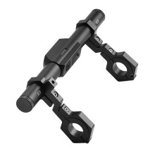 Handlebar Extender Adjustable Waterproof Luminous Phone Holder With Clamp For Exercise Men Women Black