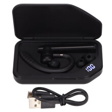 Casque Bluetooth à réduction de bruit avec boîtier de charge LED RGB, résistant à la transpiration, idéal pour le gaming, rechargeable et