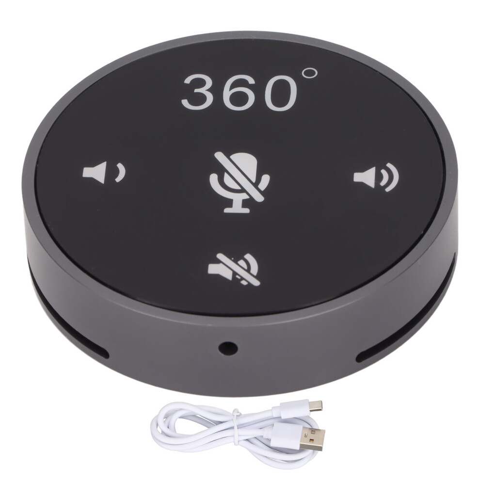 Usb Conference Microphone With Smart Noise Suppression, 360 Degree Omnidirectional Mic For Meeting Calls Gaming Voice Chat, Portable Desktop Mic 9138057326611