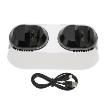 Dock di ricarica con LED per controller PS5, design compatto, caricabatterie Dualsense Edge con protezione intelligente e indicatore luminoso, dock