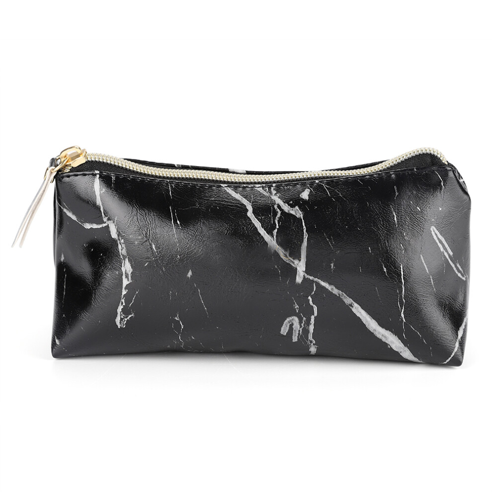 Portable Cosmetic Pouch Marble Makeup Bag, Large Capacity Water-resistant Organizer for Travel For Halloween Parties For Nightclubs For Daily Use