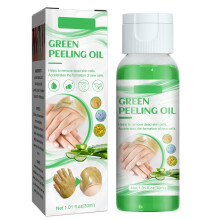 Zelený chemický peeling, peelingový olej na bázi oleje, extra silný exfoliační tělový exfoliátor, přírodní složení vhodné pro