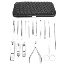 Set per la cura personale di uomo e donna, kit manicure multifunzionale, strumenti in acciaio inossidabile di alta qualità, portatile e leggero con