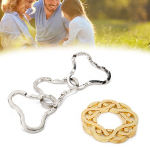 Adult Brain Puzzle Lock Toy Alloy Stress Relief Brain Teaser