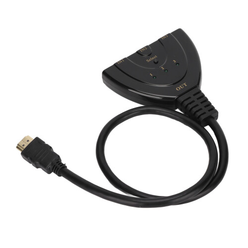 Διαχωριστής HDMI 3 θυρών με υποστήριξη 4K@60Hz και Full HD, εγχειρίδιο, διακόπτης HDMI για 1