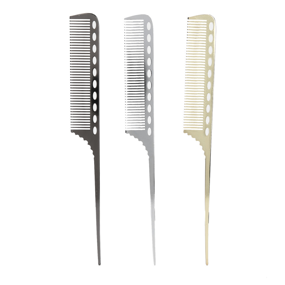 Luxury Hairdressing Kit, Set Of Three Combs For Professional And Personal Use, Smooth Teeth For Gentle Detangling, Environmentally Friendly Material,