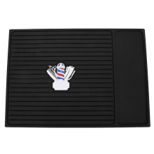 Professionelle, rutschfeste Reisematte aus flexiblem Silikon mit magnetischem Organizer für Friseurwerkzeuge, hitzebeständiges, hochwertiges