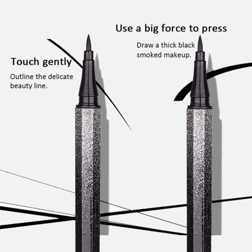 Στυλό Eyeliner με γκλίτερ που δεν μουτζουρώνει, μακράς διαρκείας αδιάβροχη σύνθεση 2
