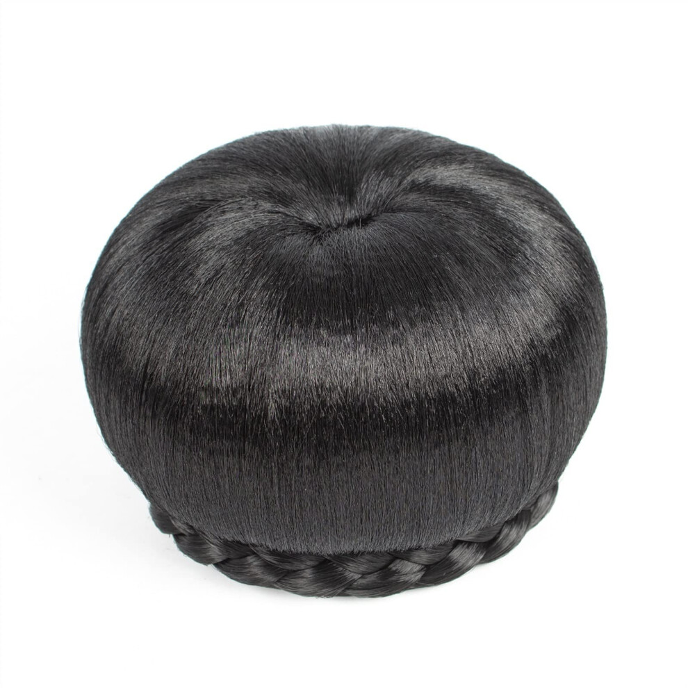 Unisex Hair Chignon Synthetic Bun Hair Extension Donut Ponytail For Women Messy Bun Color S81b 1 Pack Braided Bun Hairpiece