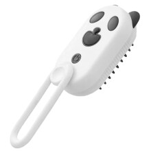 Cat Steam Brush 3 In 1 PandaShaped USB Steam Brush OneButton Spray Rotatable Handle For Dogs Indoor Pet Supplies