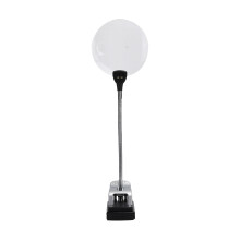5X/10X Desktop Magnifying Glass with LED Light, Adjustable Reading & Jewelry Loupe