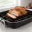 Professional Turkey Roaster Pan With V-Shape Rack 17Inch Carbon 5