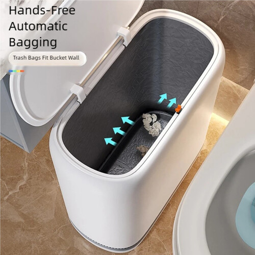 Modern Waste Container With Burst Up Lid And Air Pressure Bag 1