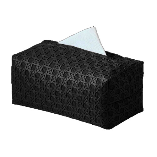 Boîte de rangement de mouchoirs spacieuse avec des-Noir