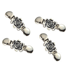 4Pcs Elegant Dress Clip Nonslip For Women Wardrobes-White King