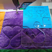 Quilting Template Series 5 Q502 Heart Border For Domestic Sewing Machine Rulers