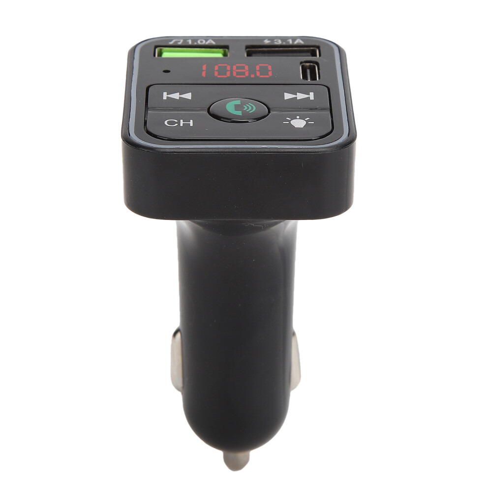 Fm Transmitter With Bluetooth 5.0, Anti-Statics Designed Car Charger Hands-Free Calling For Universal Compatibility 9773935275447