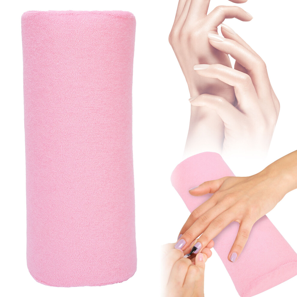Cotton Soft Hand Rest Pillow for Nail Salons, Pink, 29x12x6cm