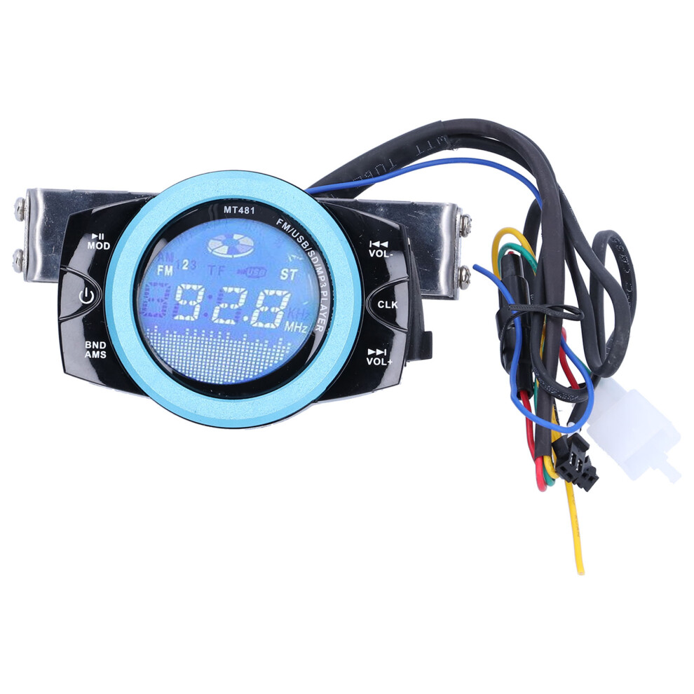Motorcycle Mp3 Player 12V 87.5-108Mhz With Remote 92X67mm 4651378511344