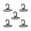 Nylon Swivel Snap Hook Clip 50mm Black 5 Pack Backpack Webbing Buckles 1