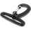 Nylon Swivel Snap Hook Clip 50mm Black 5 Pack Backpack Webbing Buckles 4