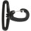 Nylon Swivel Snap Hook Clip 50mm Black 5 Pack Backpack Webbing Buckles 5
