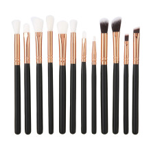 Handgefertigte Augen-Make-up-Pinsel, 12-teiliges Set für meisterhaftes Auftragen, Verblenden und Verwischen von Lidschatten, hautfreundliche Fasern,