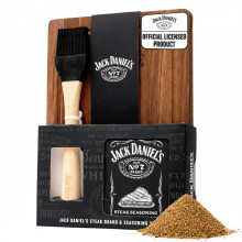 Jack Daniels Steak Spice Set with Wooden Board 2oz Steak Seasoning Mix Bas