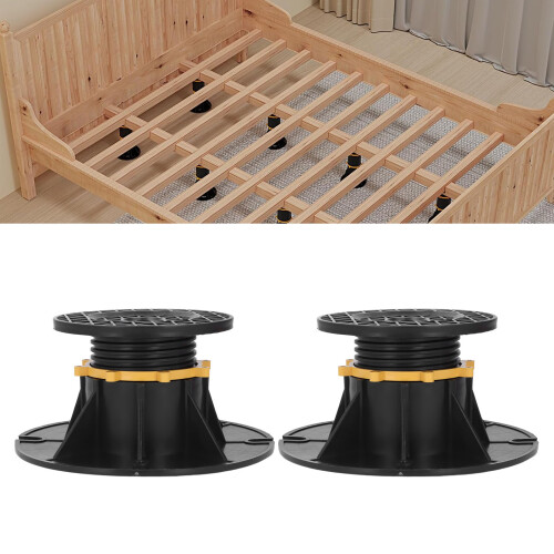 2PCS Adjustable PP Support Legs for Bed Sofa Cabinet, 70-110mm