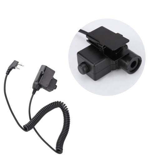 Καλώδιο ακουστικών καλωδίωσης NATO Standard για Walkie Talkies KENWOOD, ανθεκτικά στους 2