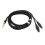2m/6,6ft 3,5mm cavo HD580/HD600 nero CF Loop 15