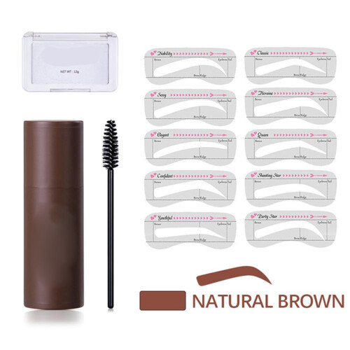 Brow Brilliance: Αδιάβροχο κιτ σφραγίδων φρυδιών με δυνατότητα κάλυψης για καθημερινή 1