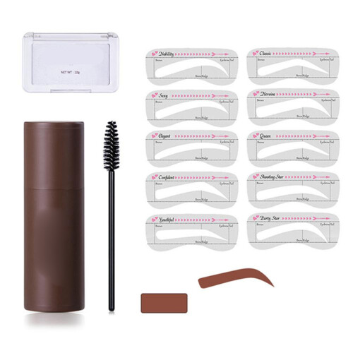 Brow Brilliance: Αδιάβροχο κιτ σφραγίδων φρυδιών με δυνατότητα κάλυψης για καθημερινή