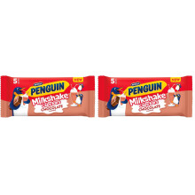 McVities Penguin Milkshake Cake Bars 5 Chocolate Flavour Snacks 122 g Pack