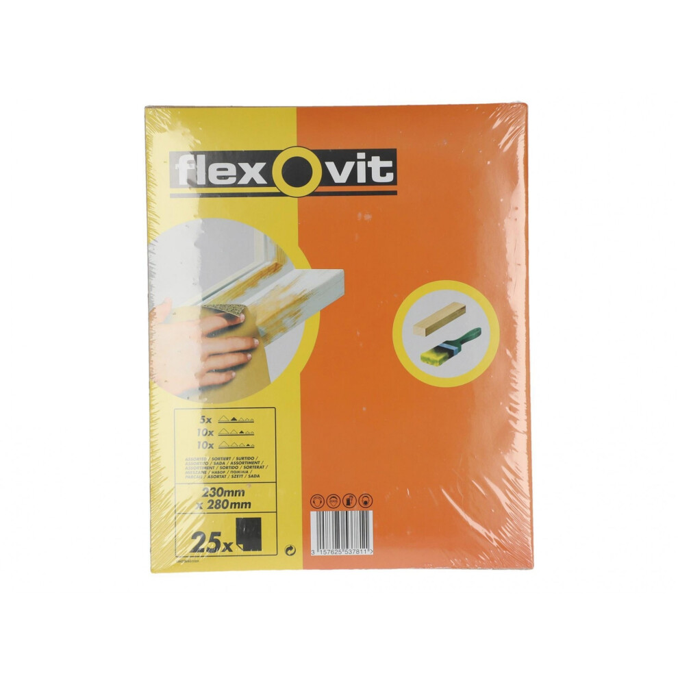 Flexovit Glasspaper Sanding Sheets 230 X 280Mm 5063750429120
