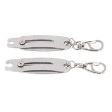 2Pcs Ti Steel Thread Gauge Keychain | Metric & Imperial Units Portable