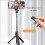 S03 Extendable Bluetooth Selfie Stick Tripod with Remote, 26.8in, Black 3