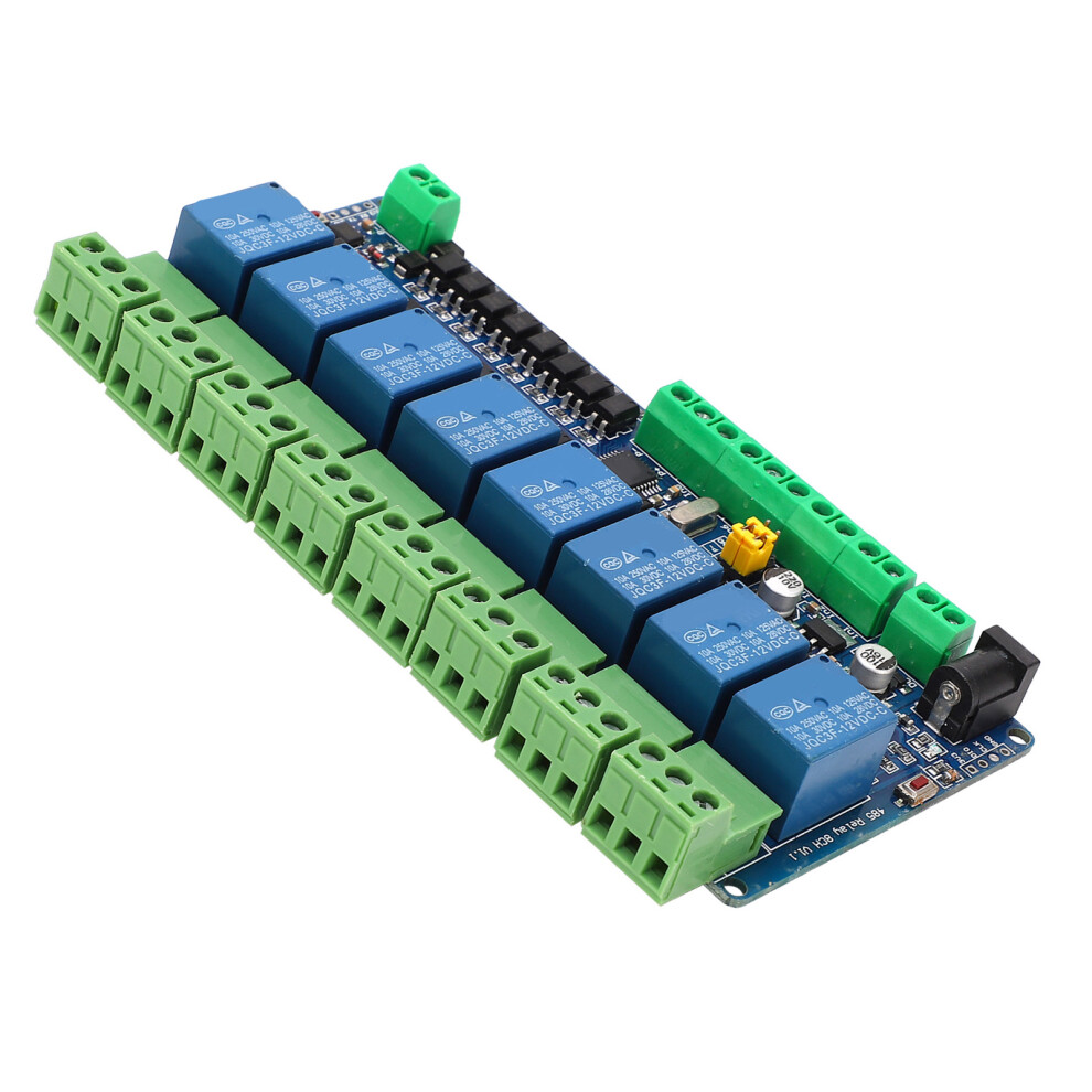 8 Channel Relay Module Rs485 12V Dc, 8-Channel, Smart Home Control 7891378520336