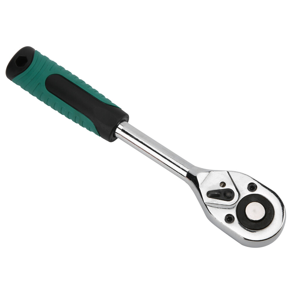 1/2In Green Ratchet Wrench 2-Way Quickrelease, Carbon Steel 3781378519970