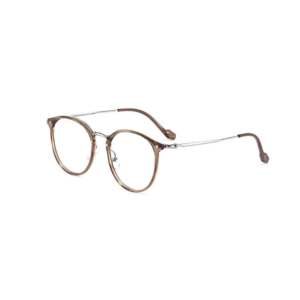 Blue/Light/Brown Blocking Computer Reading Glasses 3.0X Round Frame Anti Glare For Men Women