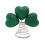 Patricks Day Shamrock Tree Toppers Ornament-Sandblasted version 1